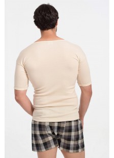 Woolen Lilis Undershirt short sleeve - Beige