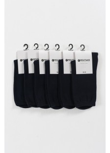 Unisex-Socken klassisch schwarz MOUTAKIS Baumwolle 117