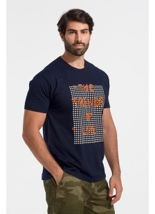 Mens T-Shirt JHK Trends Of Life NAVY