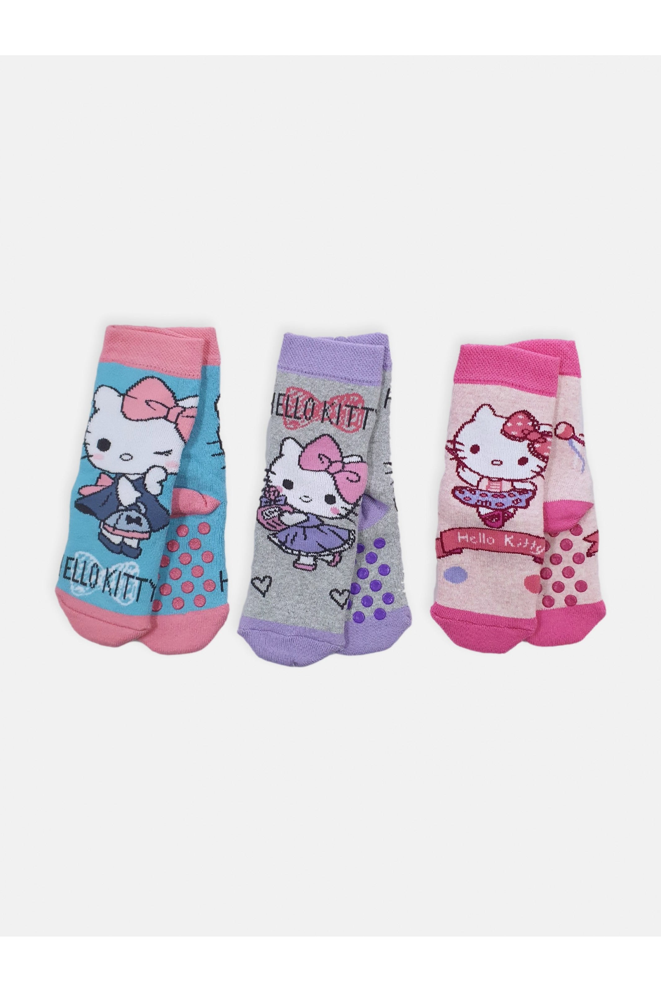 Kids DISNEY HELLO KITTY socks with suction cups 2021 - MoutakisWorld.com