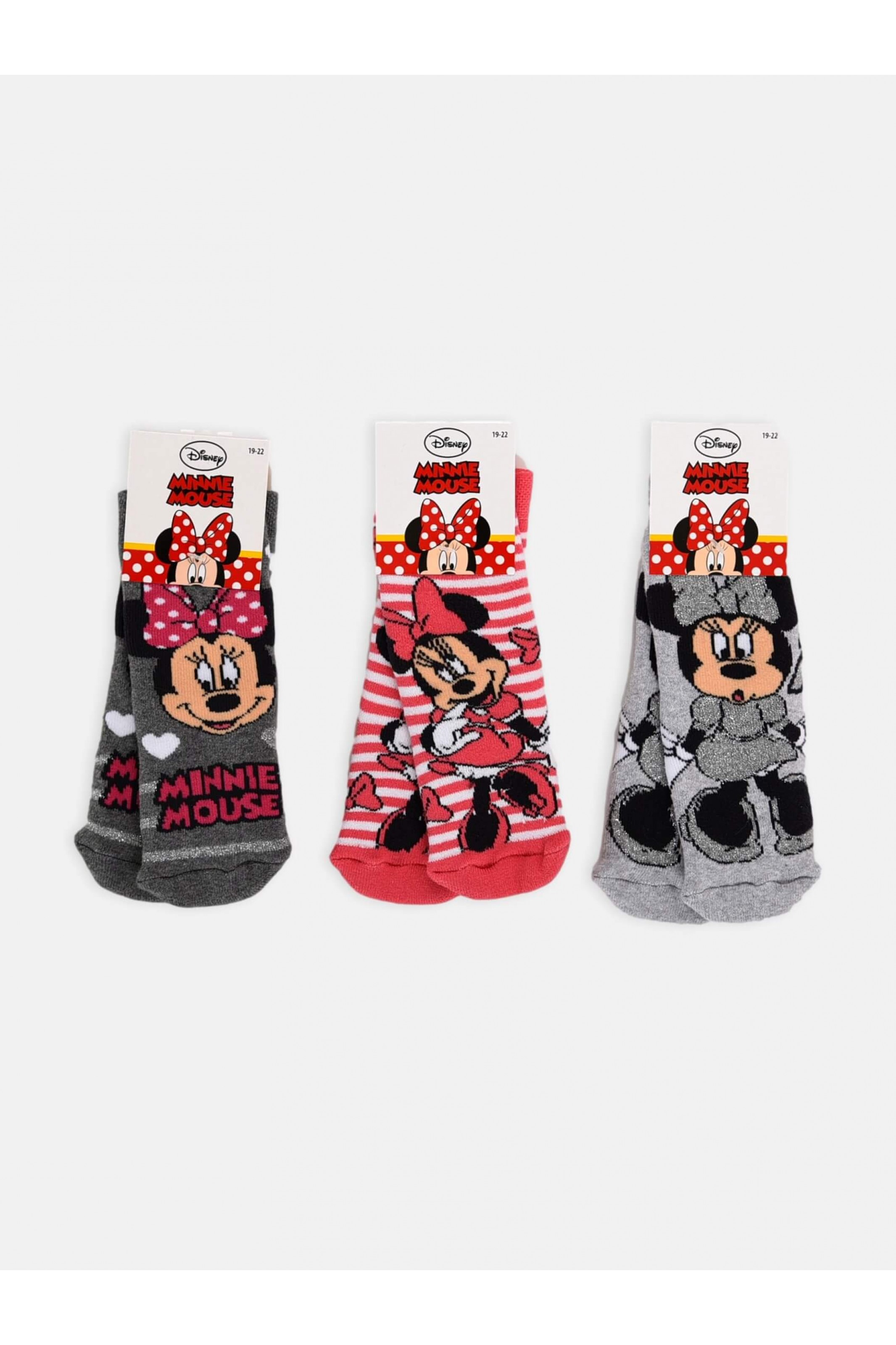 Kids DISNEY MINNIE socks with suction cups - MoutakisWorld.com