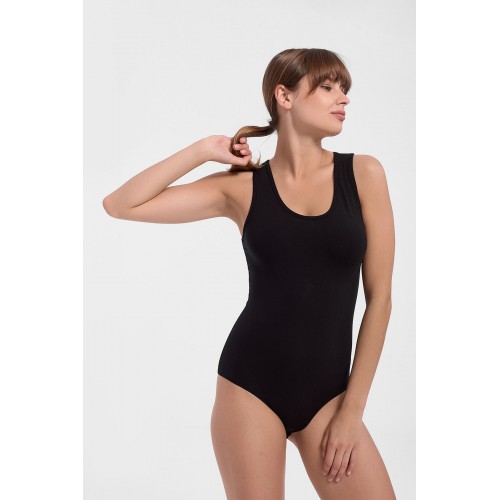 HELIOS bodysuit with wide straps - Micromodal 