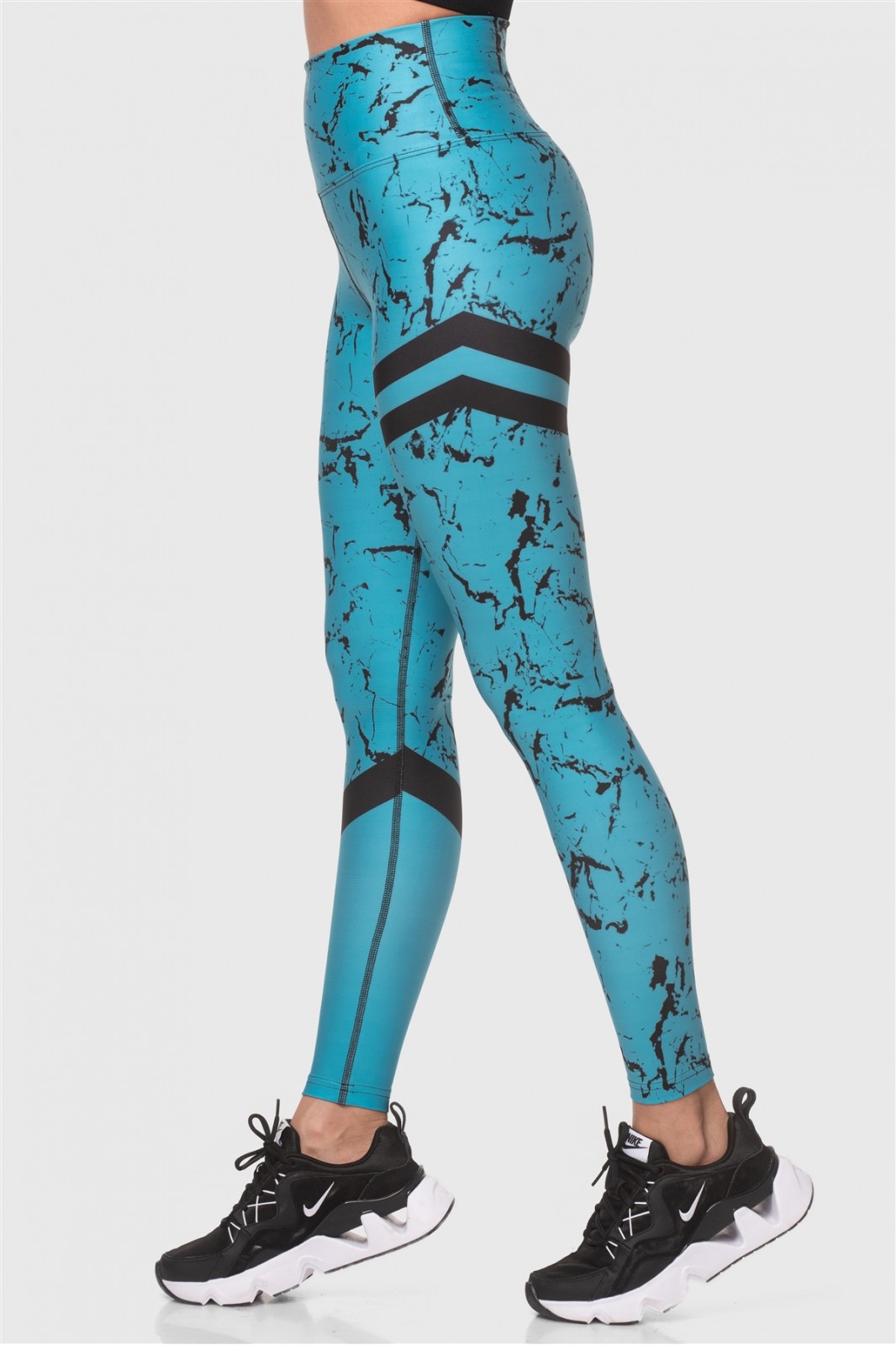 Sports leggings Superstacy DIGITAL PRINT AQUA