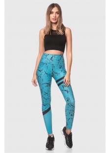 Sports leggings Superstacy DIGITAL PRINT AQUA