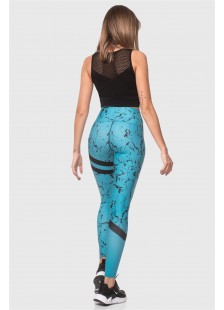 Sports leggings Superstacy DIGITAL PRINT AQUA