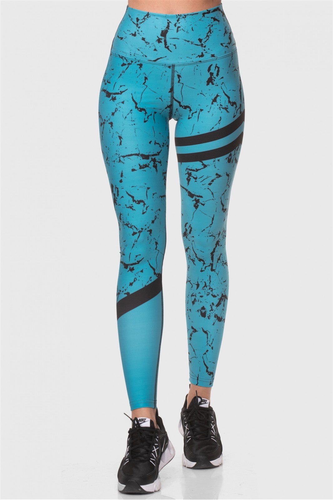 Sports leggings Superstacy DIGITAL PRINT AQUA