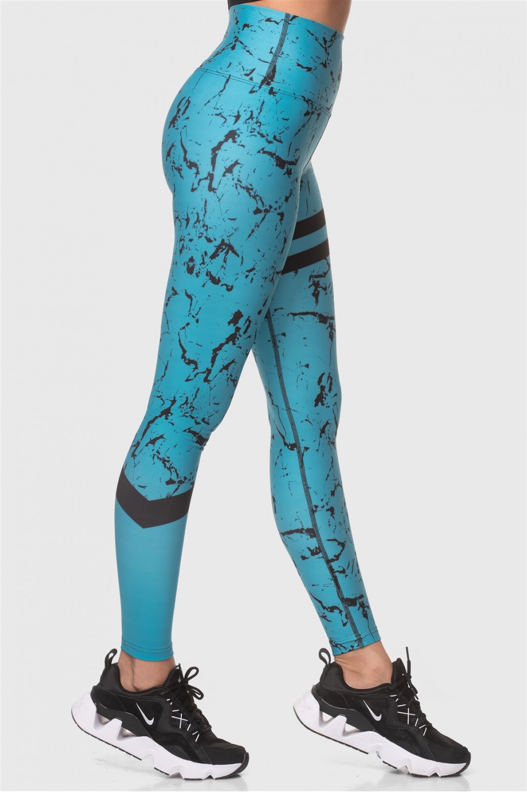 Sports leggings Superstacy DIGITAL PRINT AQUA