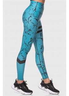 Sports leggings Superstacy DIGITAL PRINT AQUA