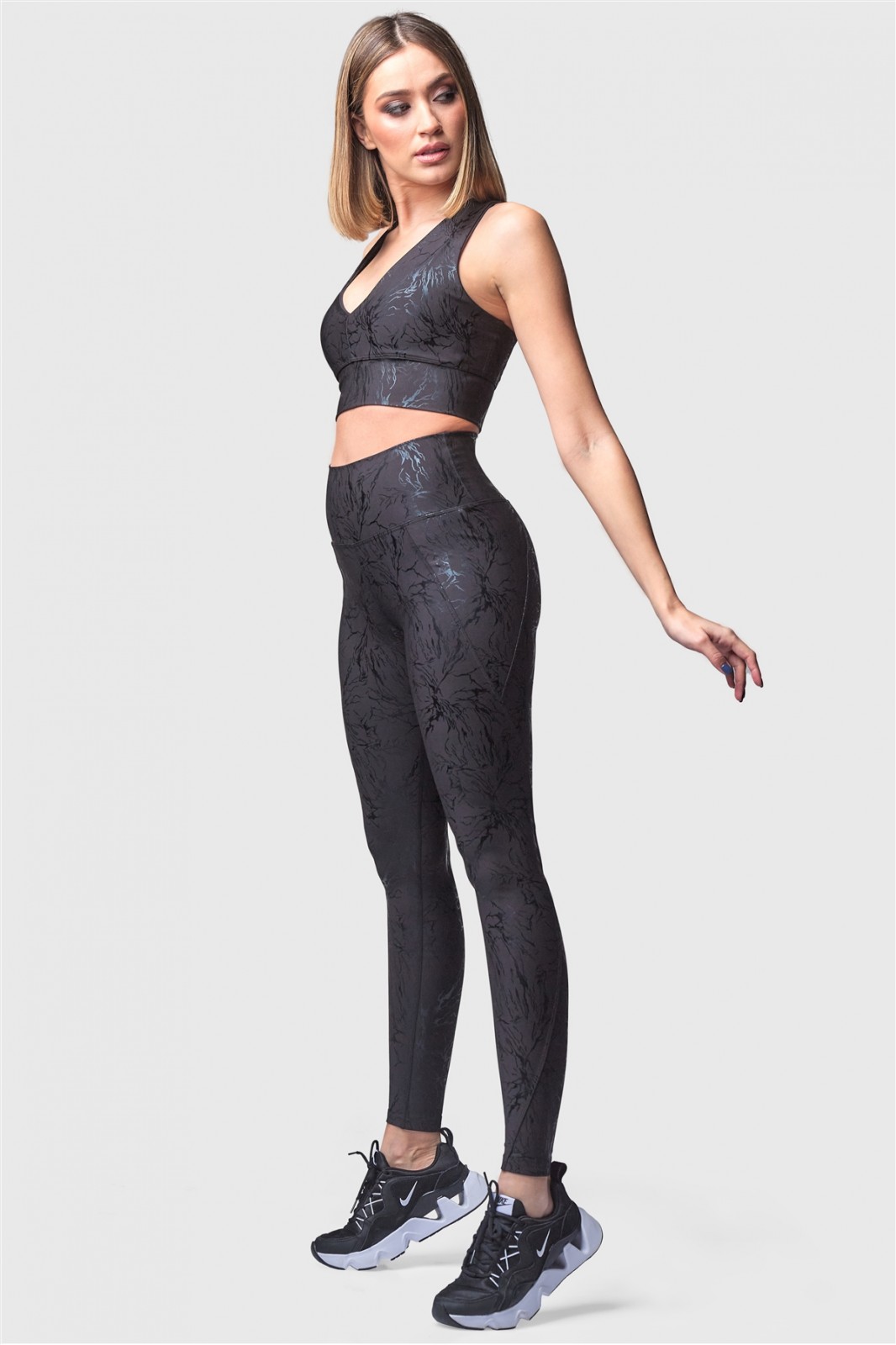 High Waist Sports Leggings Superstacy Fantasy Black