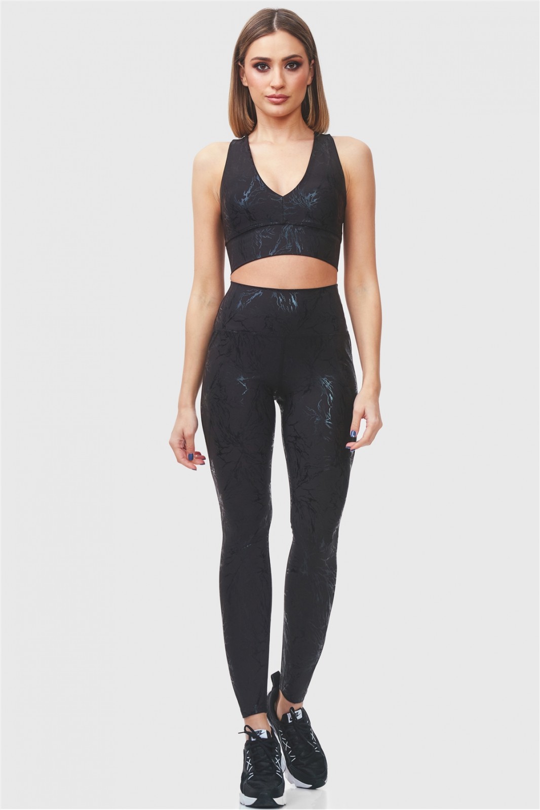 High Waist Sports Leggings Superstacy Fantasy Black