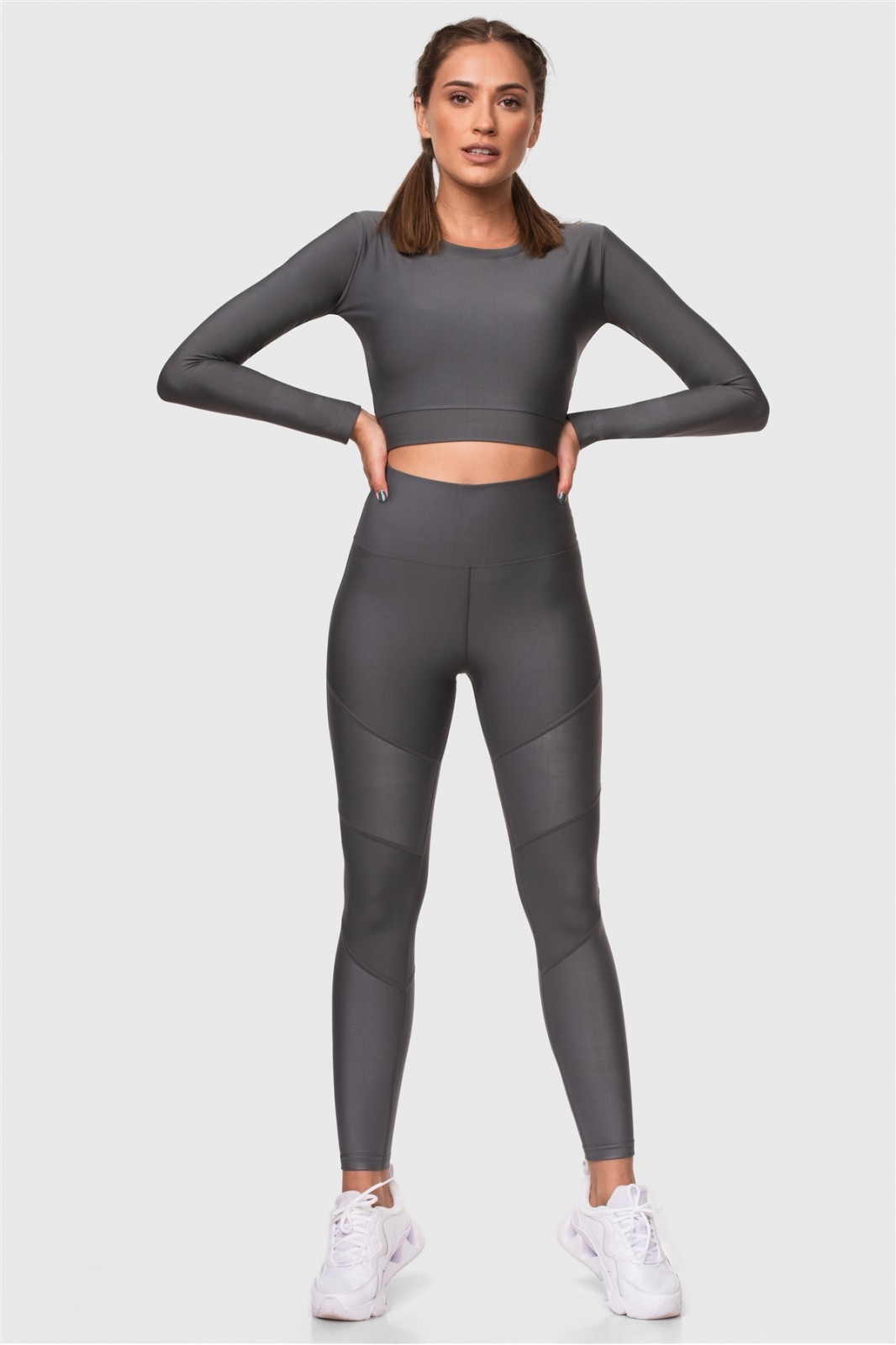 Sports leggings Superstacy Sport Tights Grey