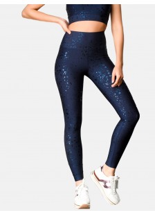 High Waist Sports Leggings Superstacy Splash Blue