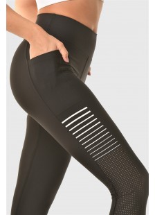 Sports leggings Superstacy BLACK COMFORT PUSH UP FIT