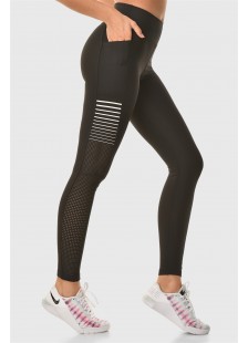 Sports leggings Superstacy BLACK COMFORT PUSH UP FIT