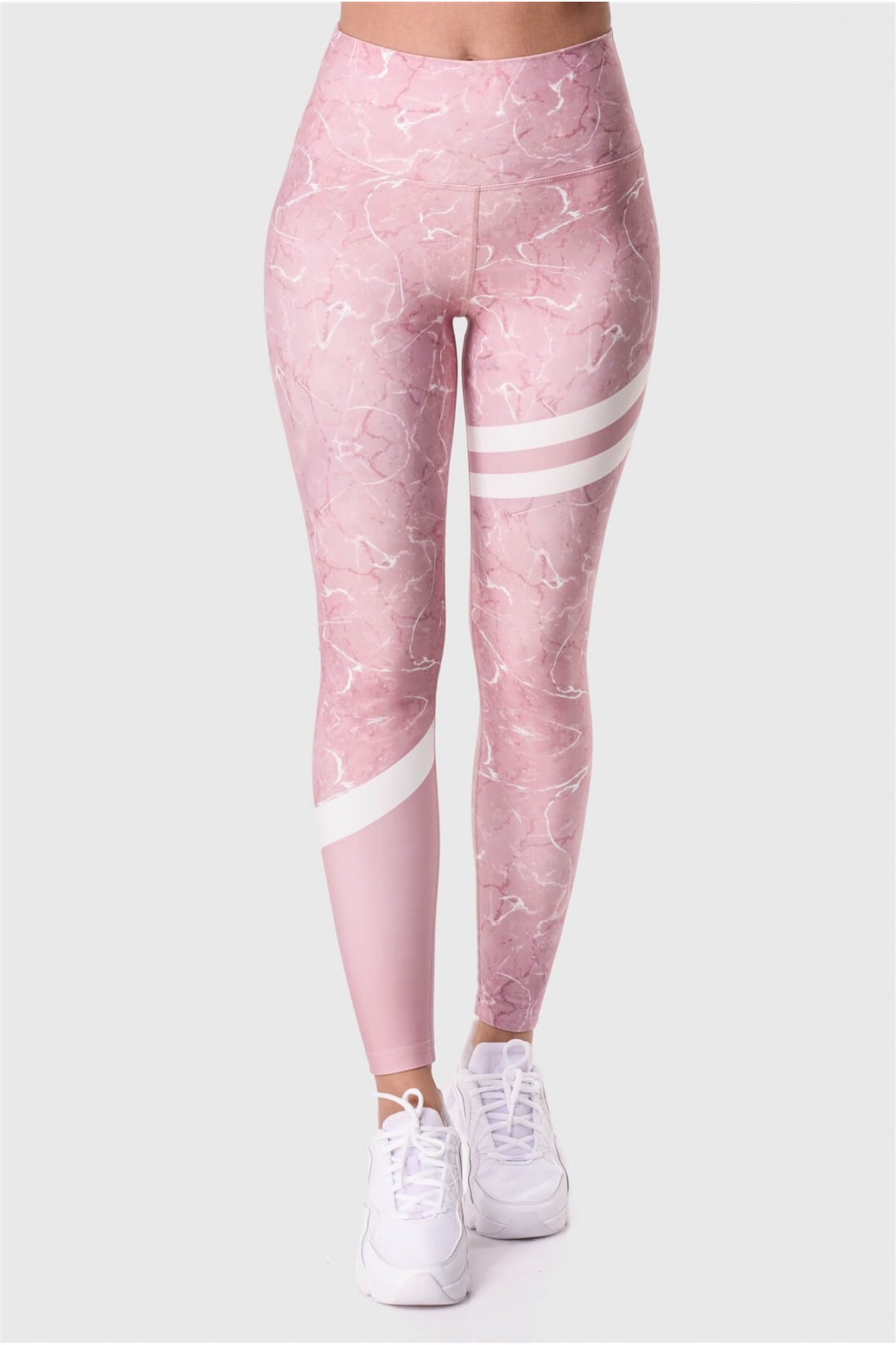 Sports leggings Superstacy Pink Marble PUSH UP