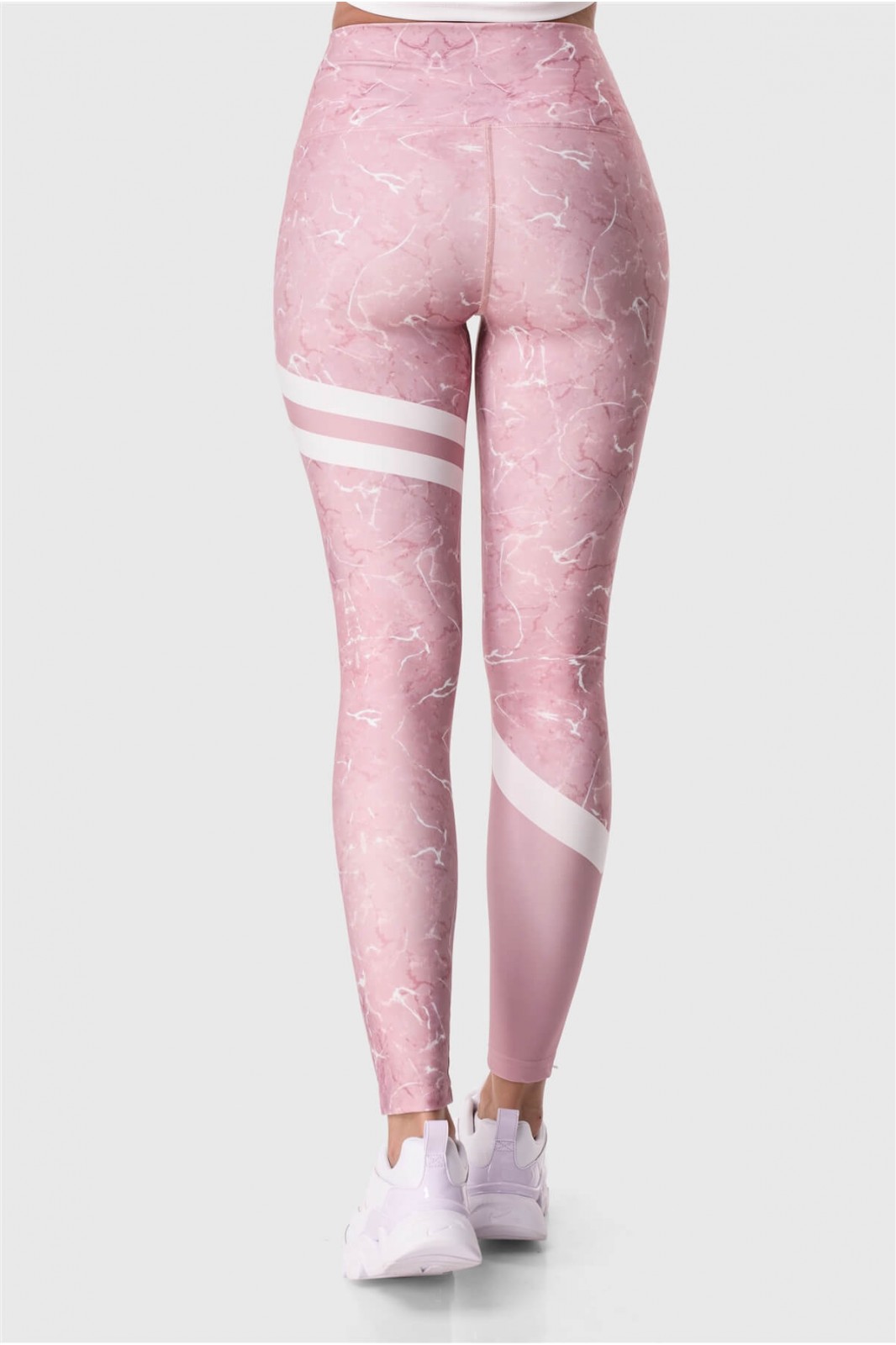 Sports leggings Superstacy Pink Marble PUSH UP MoutakisWorld