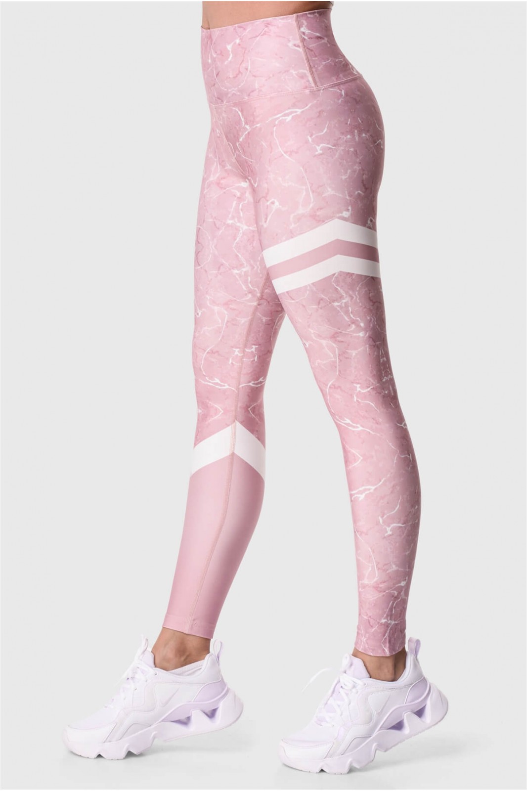 Sports leggings Superstacy Pink Marble PUSH UP